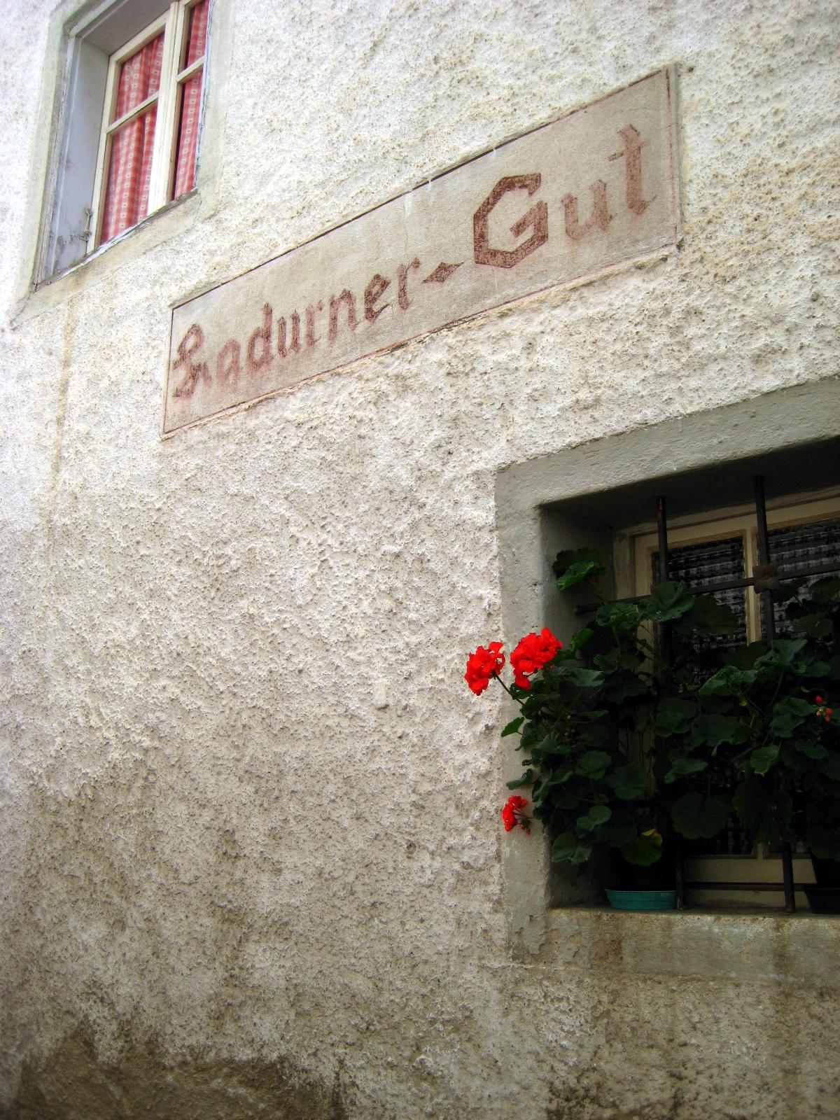 A building in Dorf Tirol by maria rainier
