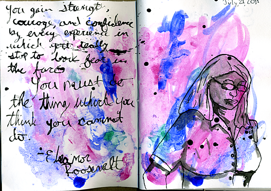 21 Days In My Sketchbook Day 4 ©Kendra Kantor from Like a Bird Blog