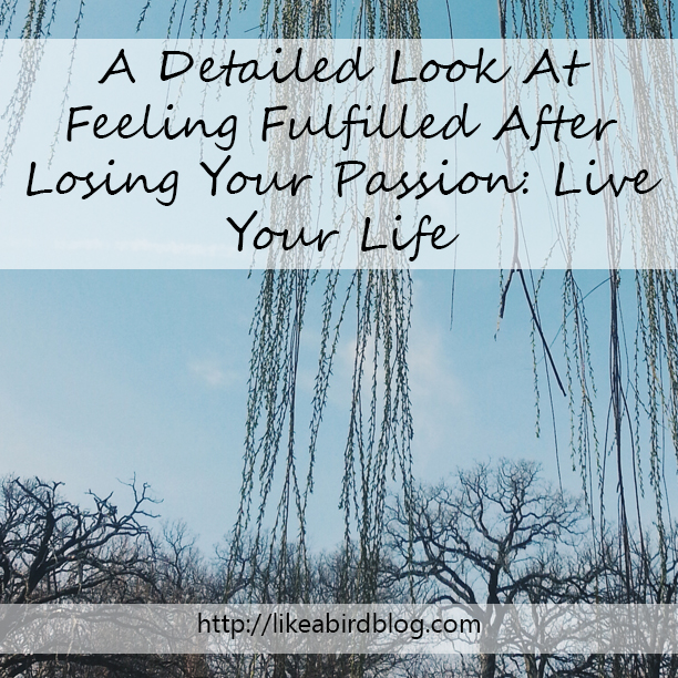 An Detailed Look At  Feeling Fulfilled After Losing Your Passion: Live Your Life by Kendra Kantor